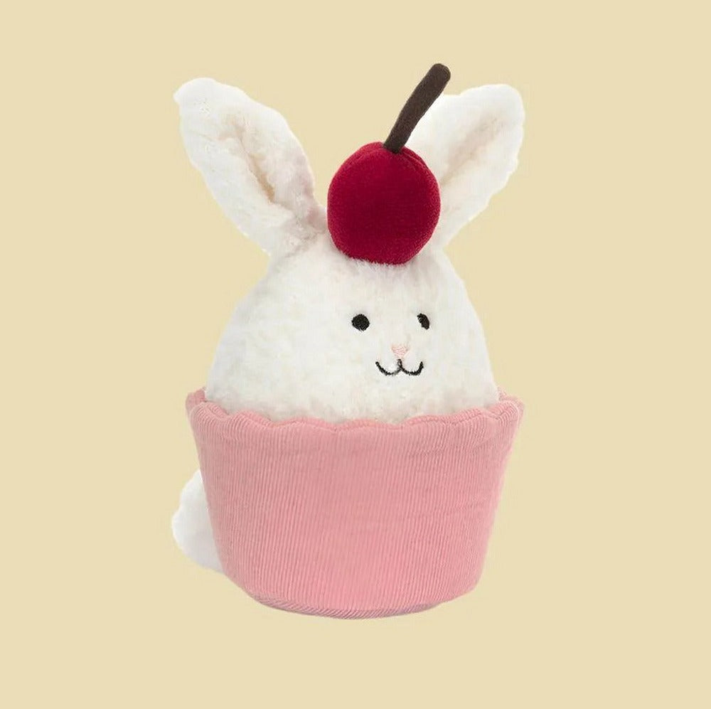 Dainty Dessert Bunny Cupcake — front view