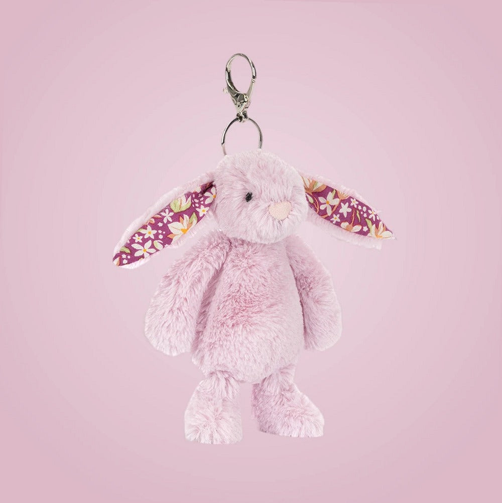 Thistlepop Blossom Bunny Bag Charm — front view