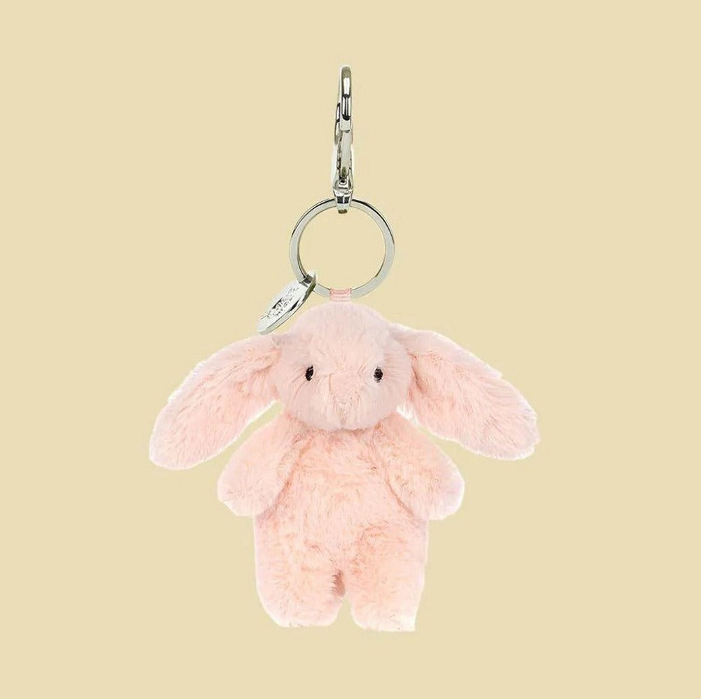 Bashful Bunny Blush Bag Charm — front view