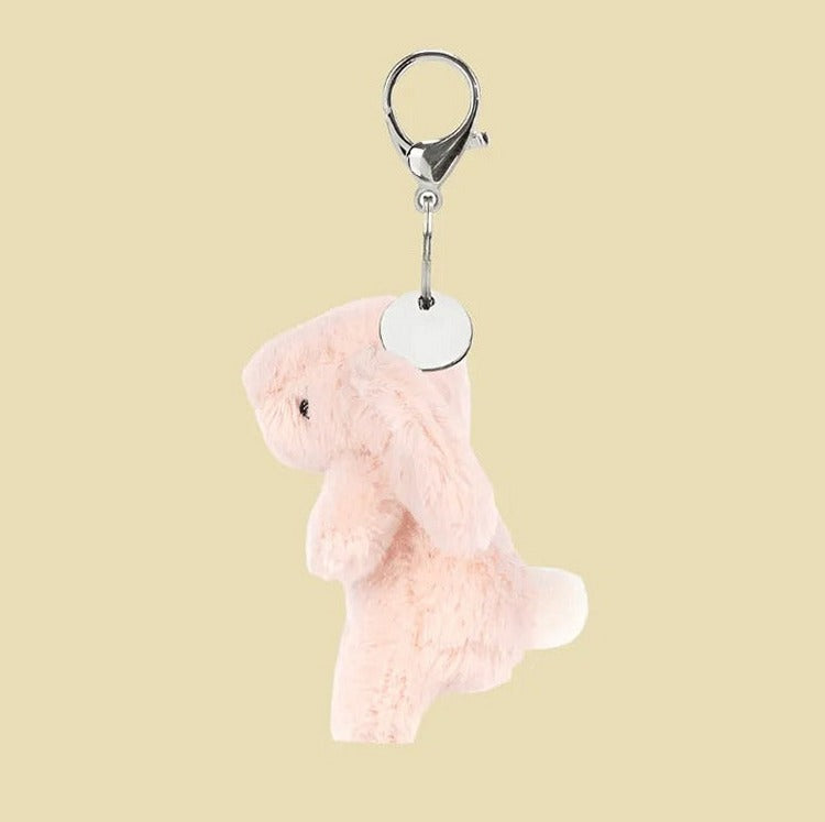 Bashful Bunny Blush Bag Charm — gallery view 2