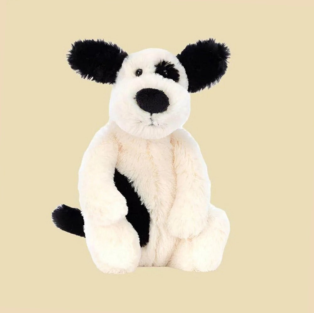 Bashful Black & Cream Puppy — gallery view 4
