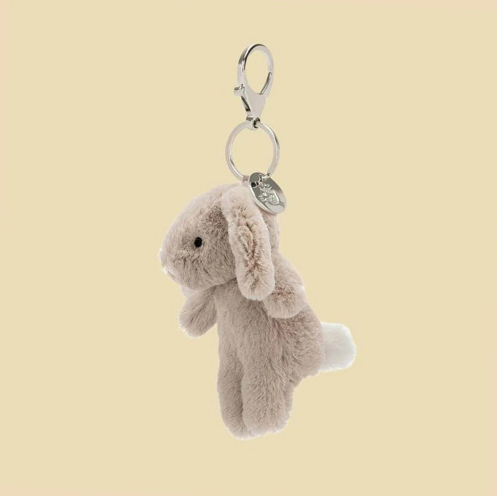Bashful Bunny Beige Bag Charm — gallery view 2