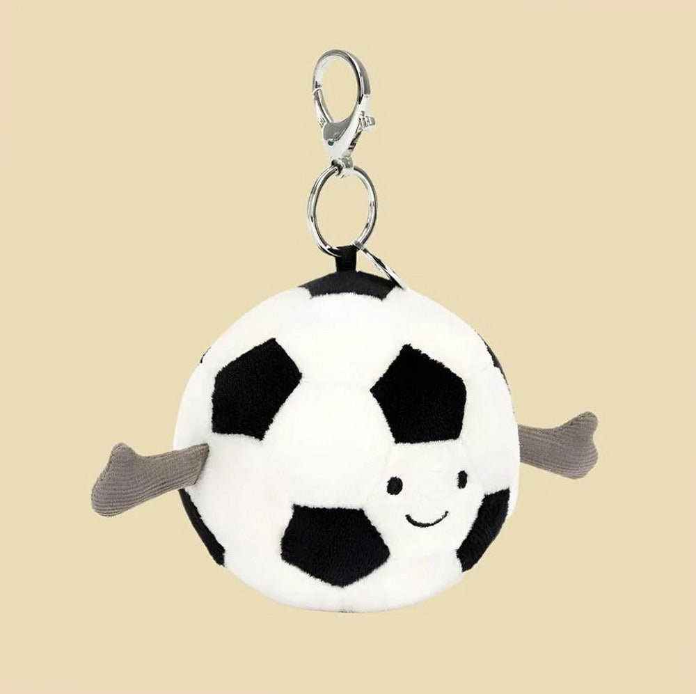 Amuseables Sports Soccer Bag Charm — front view