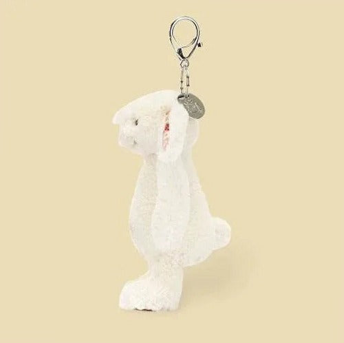 Blossom Cream Bunny 'Berry' Bag Charm — gallery view 2