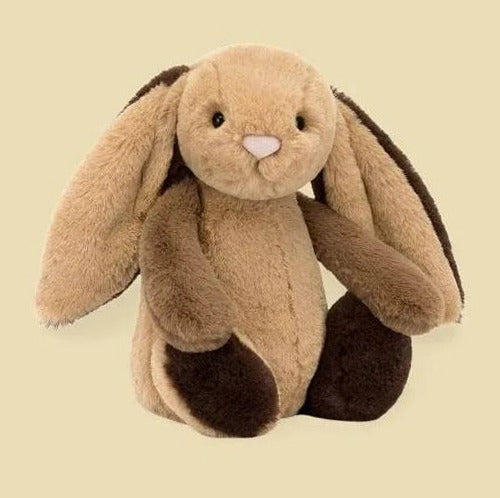 Bashful Patchwork Brown Bunny — front view