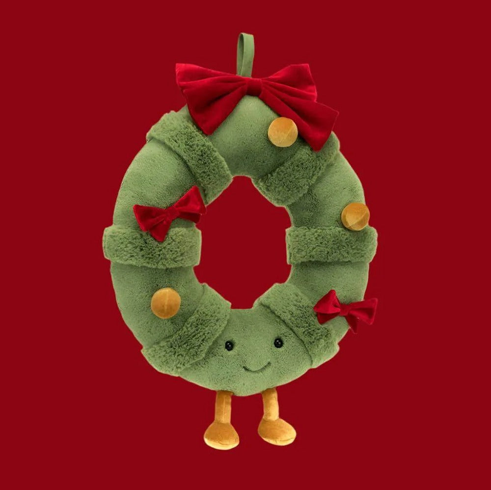 Amuseables Decorated Christmas Wreath — front view