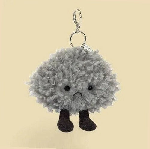 Amuseables Storm Cloud Bag Charm — front view