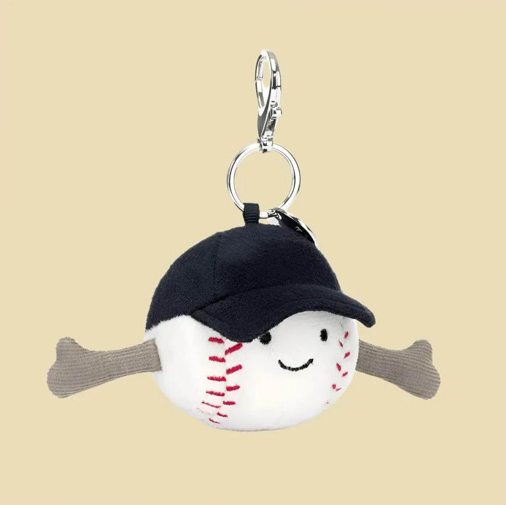 Amuseables Sports Baseball Bag Charm — front view