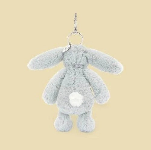 Bashful Silver Bunny Bag Charm — gallery view 3