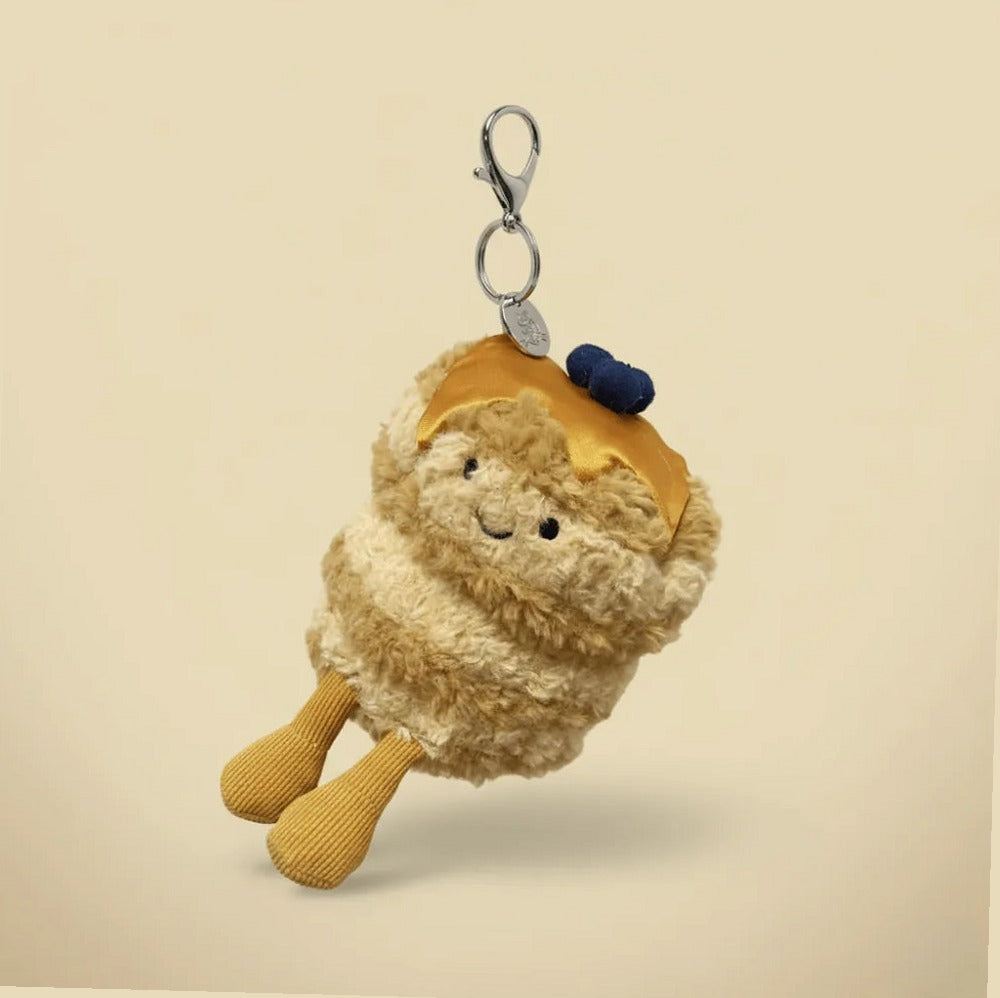 Amuseables Fran Pancakes Bag Charm — front view