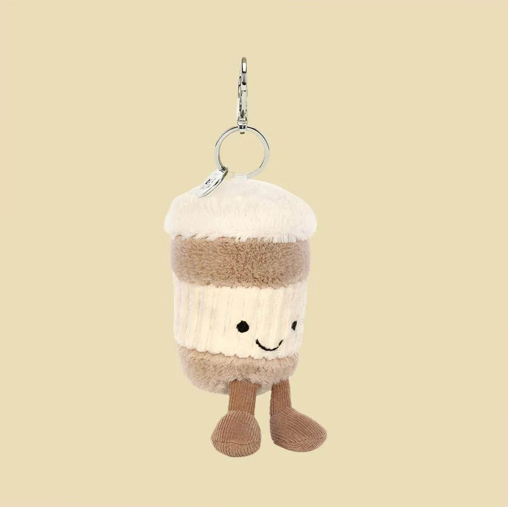 Amuseables Coffee-To-Go Bag Charm — front view