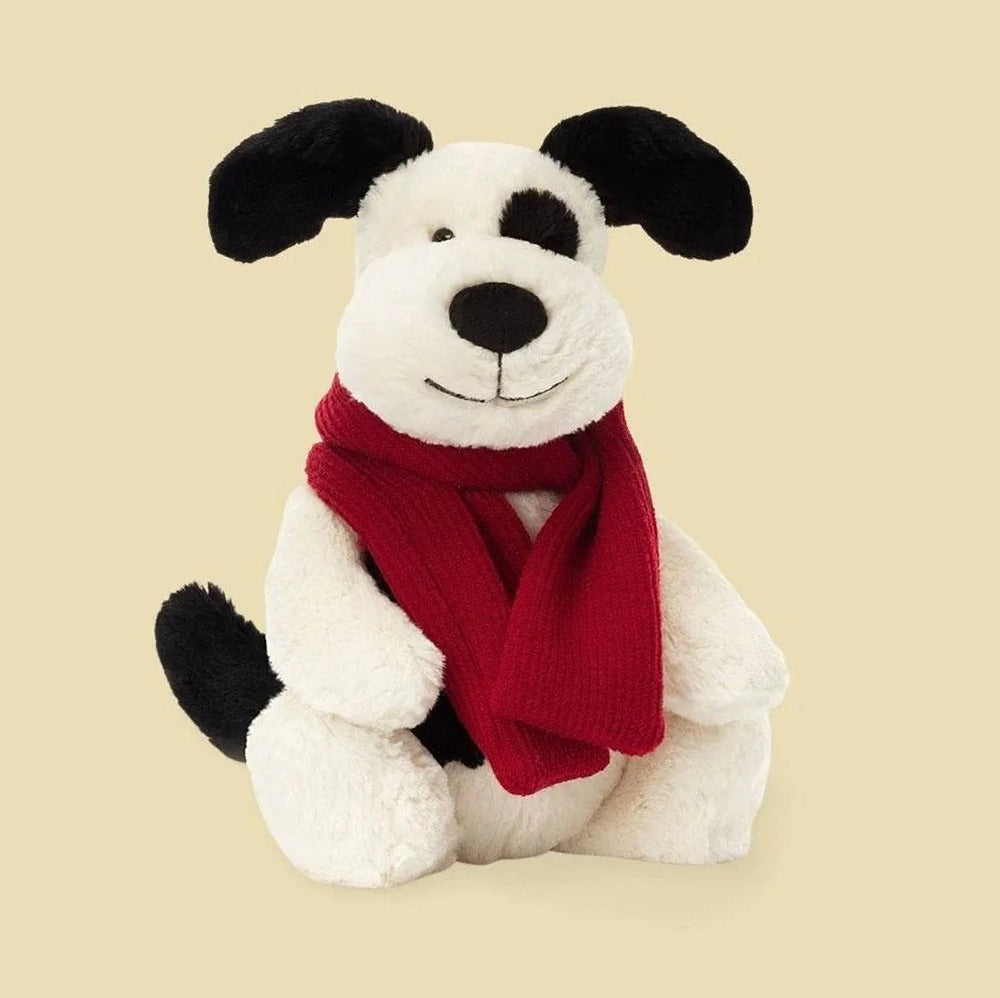 Bashful Winter Puppy — front view