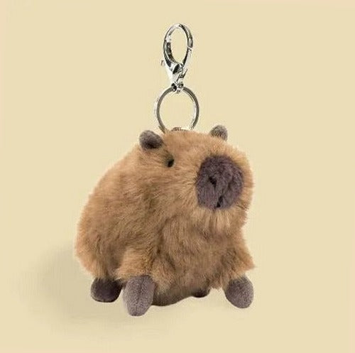 Clyde Capybara Bag Charm — front view