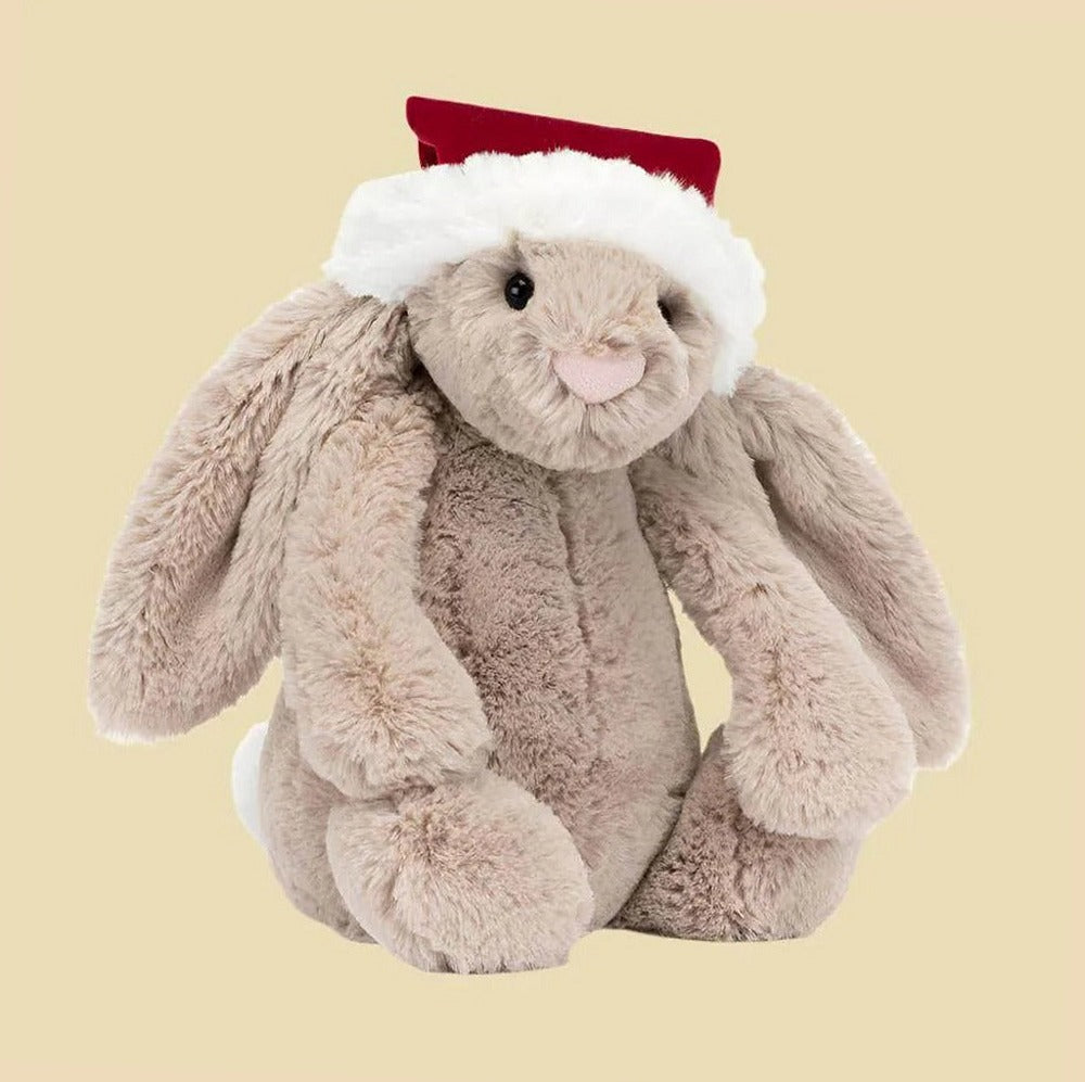 Bashful Christmas Bunny — front view